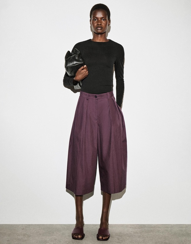 COS - Pleated Cotton Culottes