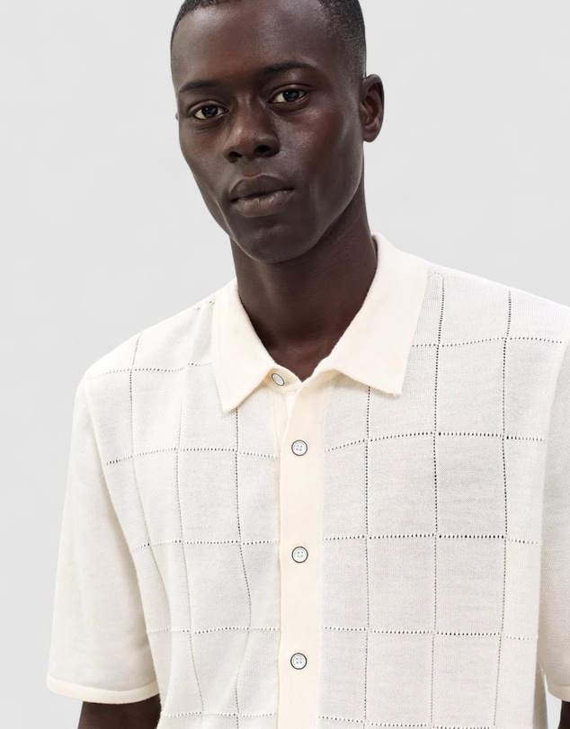 rag & bone - Window Pane Short sleeve Dalton