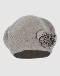 Max Alexander - European Made Grey Soft Wool Beret