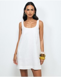 AERE - Tansy Linen Mini Dress
