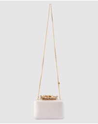 Olga Berg - Gabriel Pearl Embellished Clutch