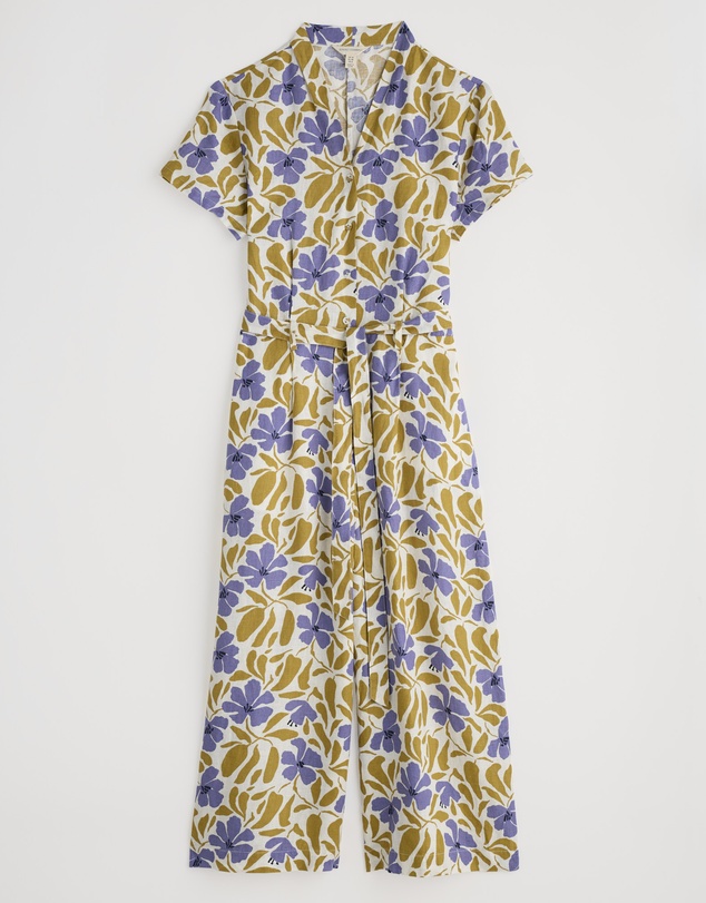Seasalt - Seasalt Cornwall White Treen Cove Jumpsuit