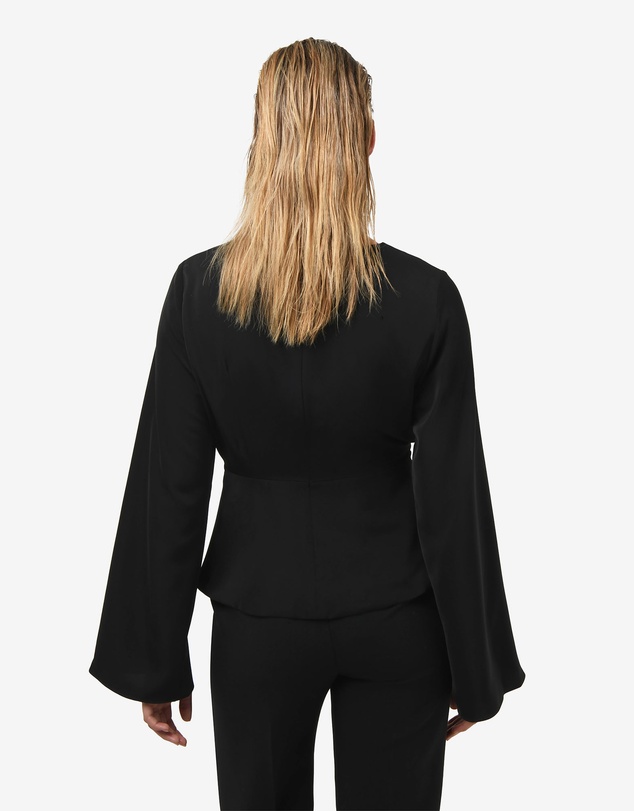 Forcast - Melody Long Sleeve Draped Top