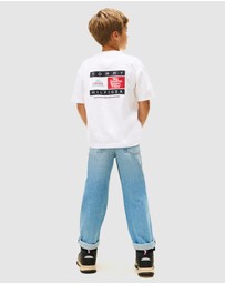 Tommy Hilfiger - Back Multi Logo Print Jersey T-Shirt - Kids