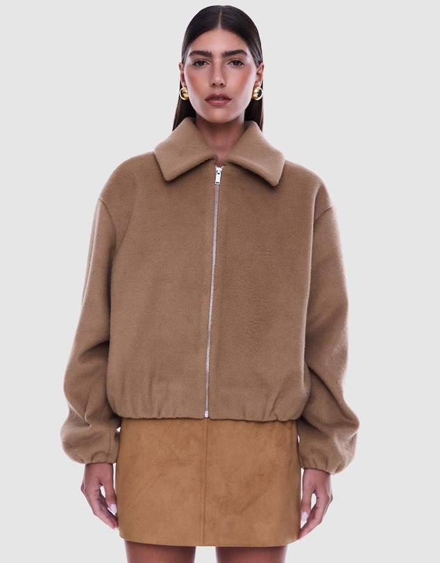 ENA PELLY - Maeve Wool Blend Bomber
