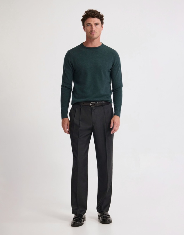 Oxford - Crew Neck Pure Merino Wool Pullover