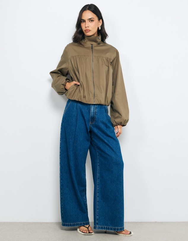 AERE - Isla Lightweight Funnel Neck Bomber