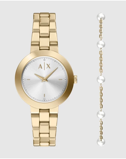 Armani Exchange - Gold Tone Analogue Watch
