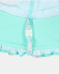 Toshi - Swim Bell Hat Ripple -  Waratah Mint S