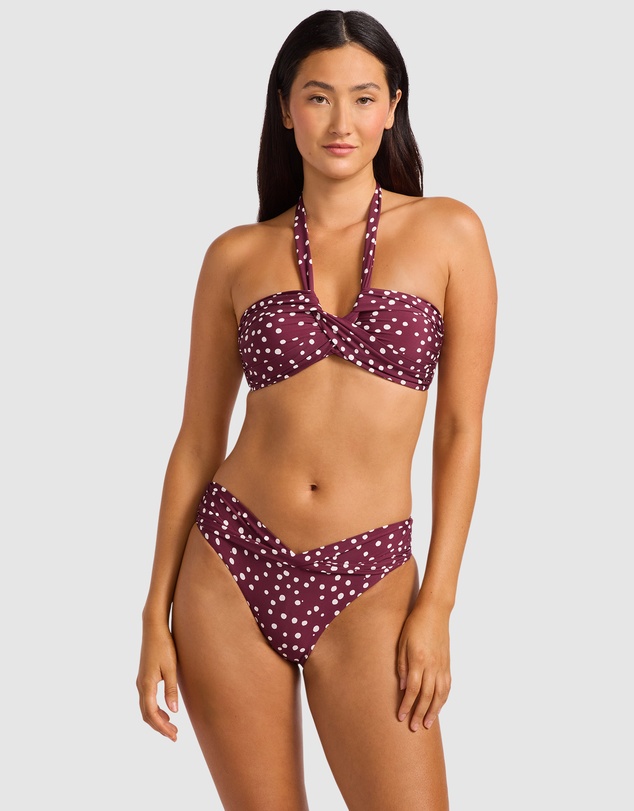 Seafolly - Dolce Dot Halter Bandeau Bikini Top