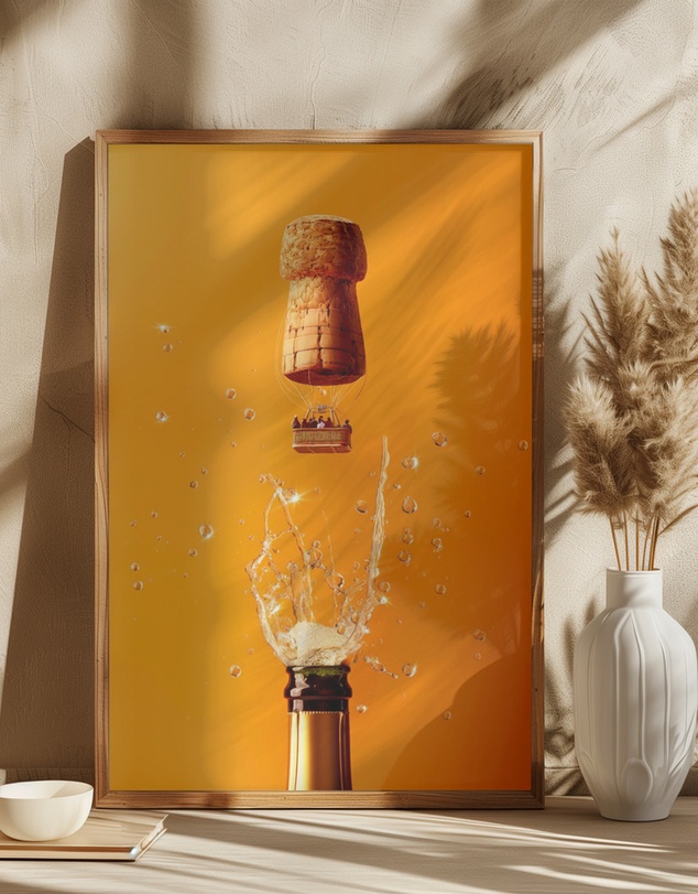 Olive et Oriel - Light Prosecco by Artem Pozdniakov Art Print
