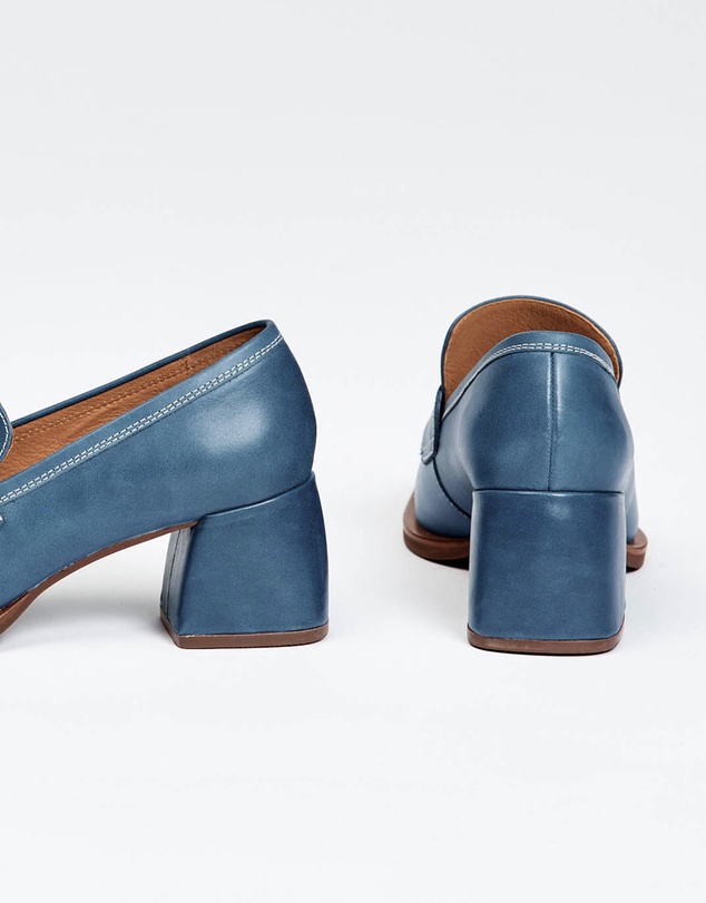 bul - Helmi Loafer Heel Blue