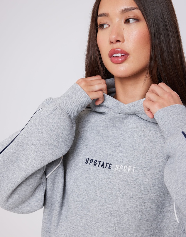 Upstate - Velocity Hoodie - Grey Marle