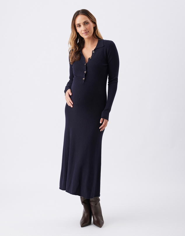Ripe Maternity - Hollie Polo Knit Dress