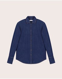IDA+S - Daphne Dark Denim Button Down Top