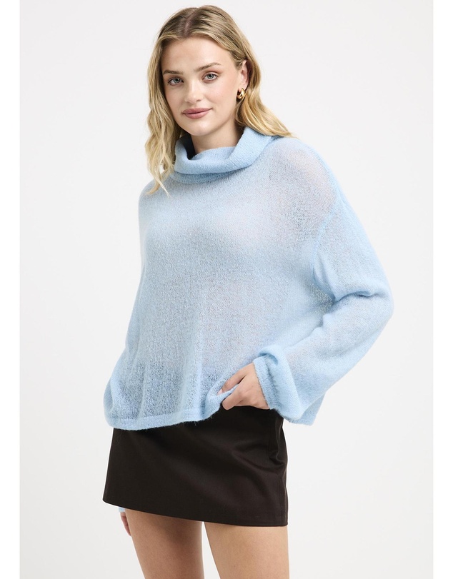 Subtitled - Palma Crotchet Cropped Sweater