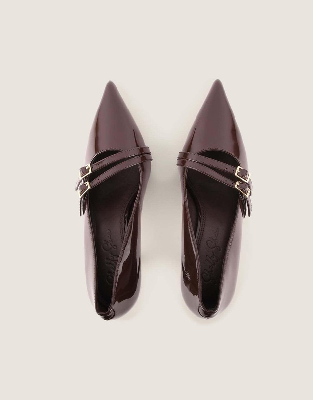 Shelly Shen - Jagger High Heel Pumps Brown Patent