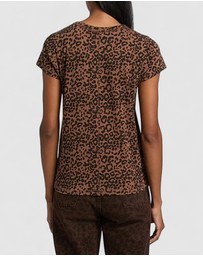 rag & bone - All Over Leopard Tee