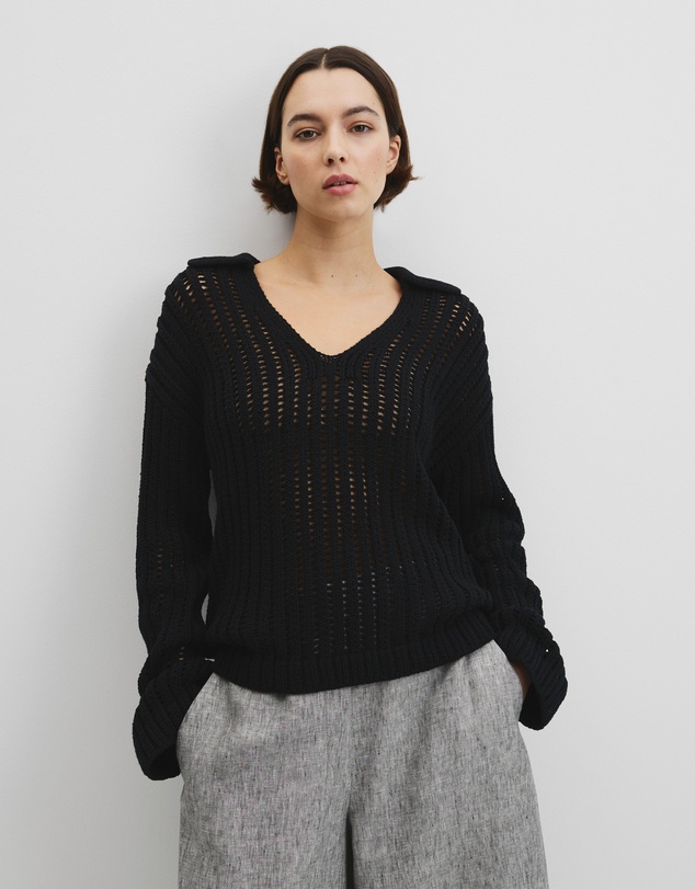 Country Road - Australian Good Earth Cotton Long Sleeve Tape Knit