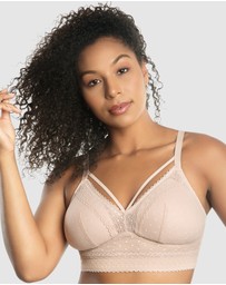 Parfait - Mia Dot Longline Padded Lace Bralette