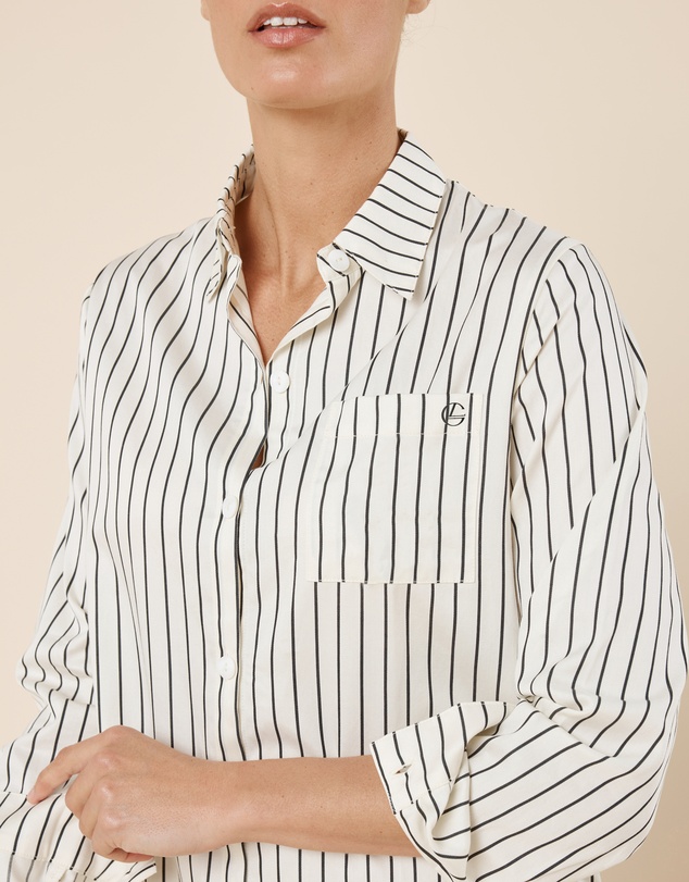 Gingerlilly - Lolita Striped Boyfriend Night Shirt