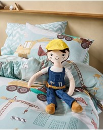 Linen House Kids - Eddie the Tradie Novelty Cushion