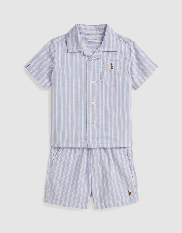 Polo Ralph Lauren - Oxford Shirt & Polo Prepster Short Set - ICONIC EXCLUSIVE - Babies