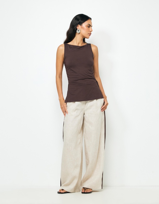 AERE - Sora Stripe Tailored Pants