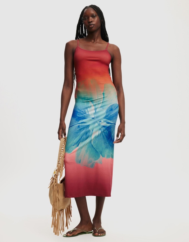 Cotton On - Bodycon Digital Print Maxi Dress
