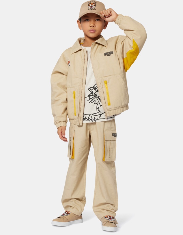 Kenzo Kids - Tiger Short Sleeve T-Shirt - Kids-Teens