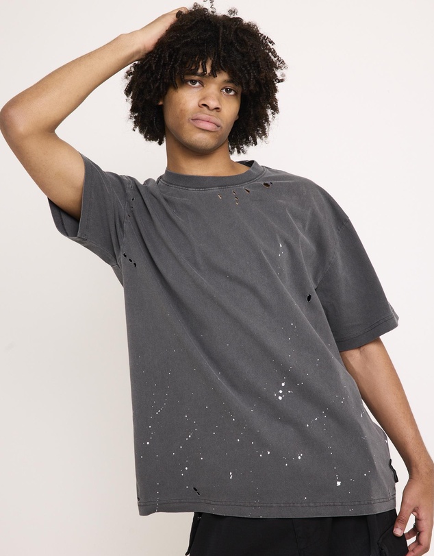 Black Noise White Rain - Trashed T-Shirt