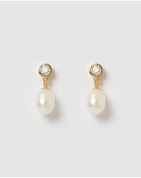 Izoa - Everlee Pearl Drop Stud