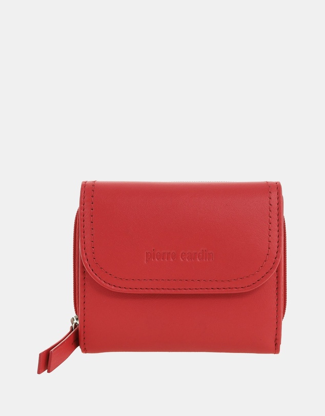 Pierre Cardin - Pierre Cardin Ladies Leather Tri-Fold Tab Wallet