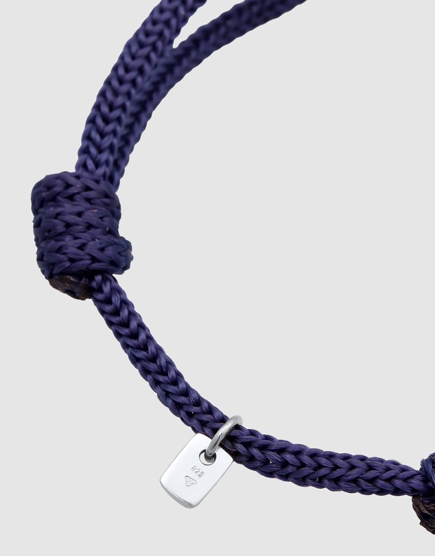 Kuzzoi - ICONIC EXCLUSIVE - Nylon Bracelet with Sterling Silver Details