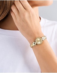 Ted Baker - Jolyye Crystal 24mm Gold-Tone Bracelet Watch