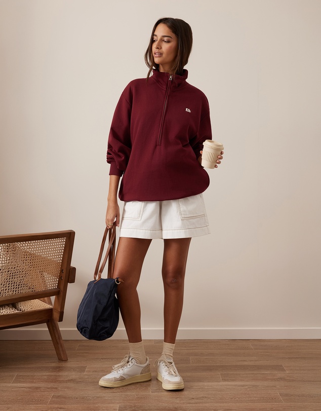 Ceres Life - Lonny Oversized Half Zip Sweat
