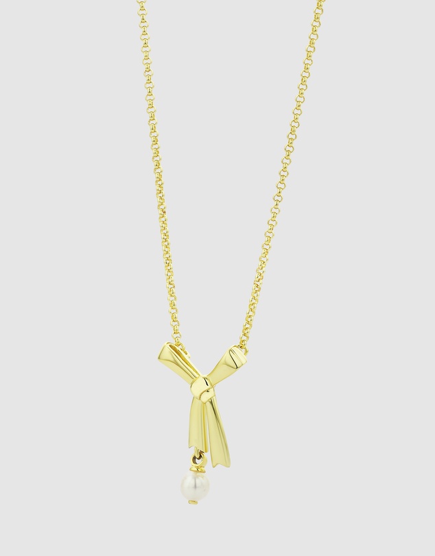 Karen Walker - Pearl Bow Necklace 45cm