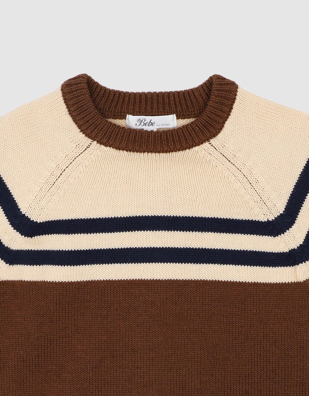 Bebe by Minihaha - Jake Raglan Stripe Knitted Jumper - Kids