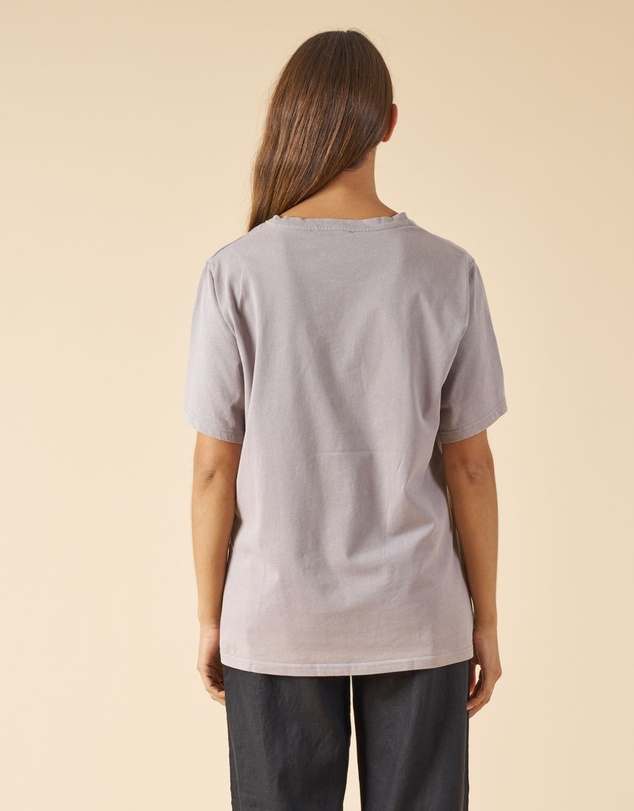 CAMIXA - Teesha Oversized Distressed Cotton T-Shirt
