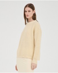 FRIEND of AUDREY - Fluffy Mohair Wool Jumper