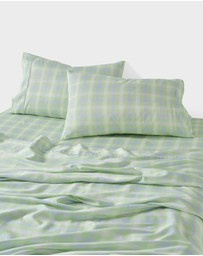 Linen House - Sunrise Check Sheet Set