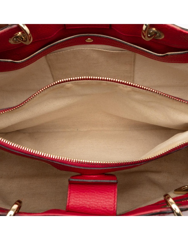 Pre-Loved by Azura Reborn - Pre-Loved Medium Bicolor Calfskin Bamboo Shopper Satchel