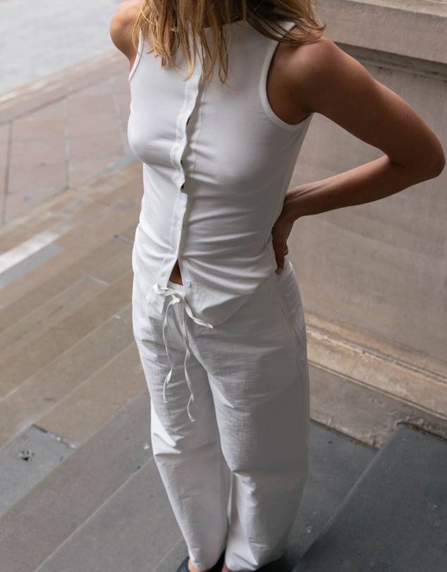 Style Addict - Button Tank Top