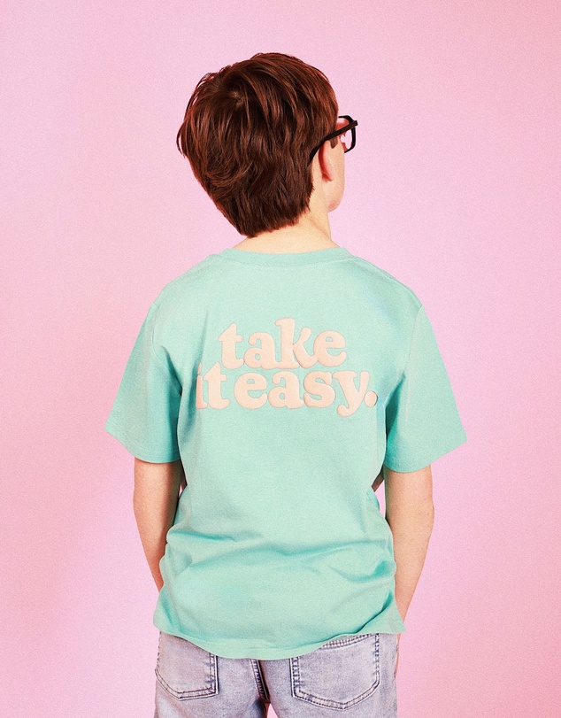 Skwosh - Take It Easy Kids Slang Tee in Moss