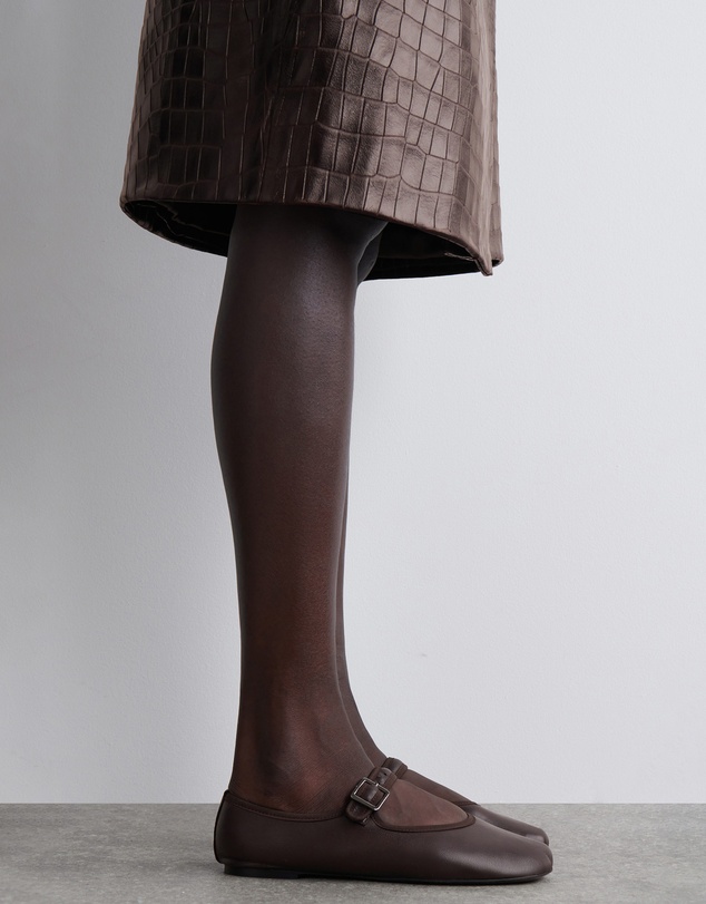 COS - Square Toe Buckled Ballet Flats