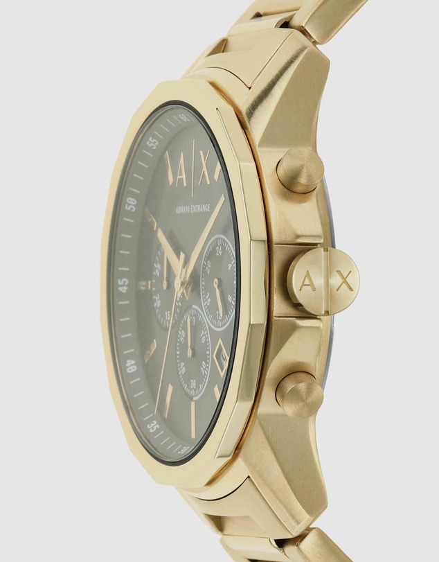 Armani Exchange - Gold Tone Chronograph Watch