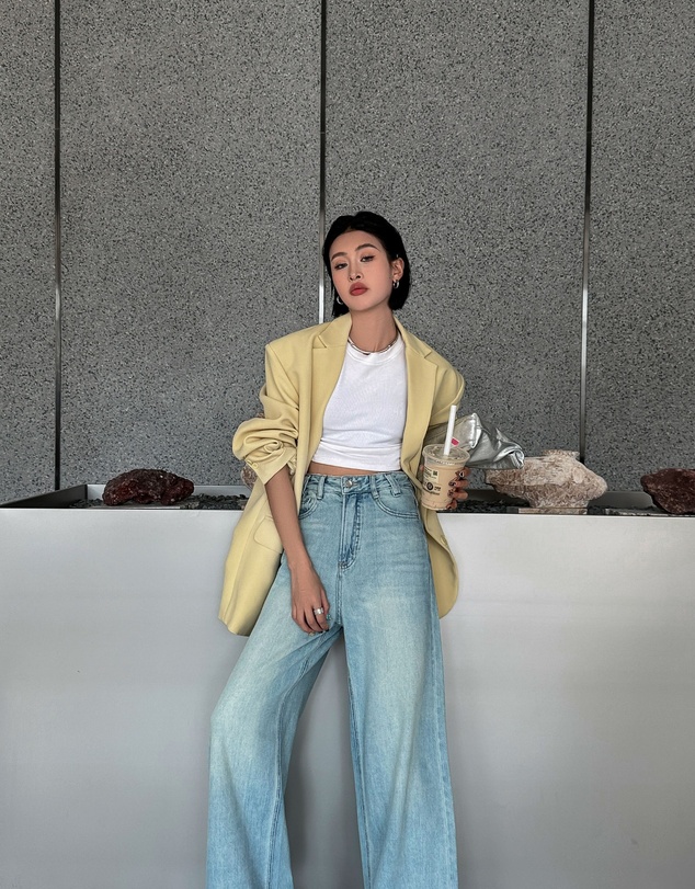 Glamorous - High-waisted, wide-brimmed wide-leg jeans