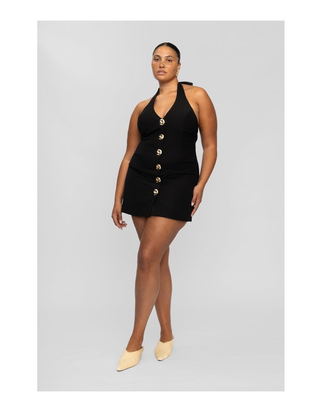 The Wolf Gang - Irida Vest Dress - Noir
