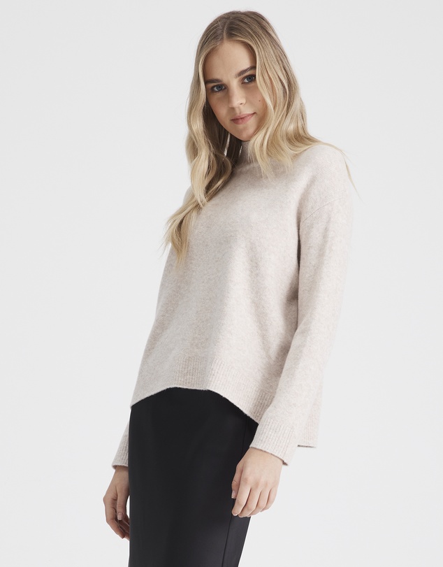 Everly Collective - Denver Mock Knit Sweater