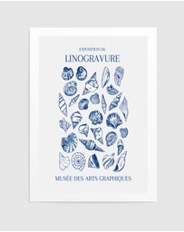 Olive et Oriel - Lino Seashell Art Market by Jolly And Dash Art Print